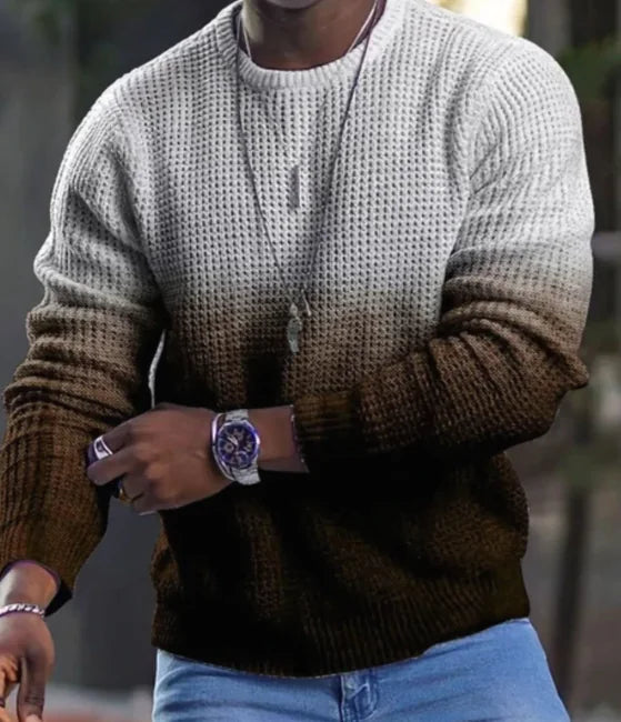 3D Pullover Casual Long Sleeve T-Shirts for Men