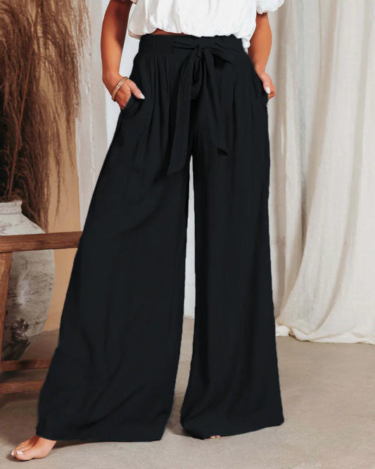 Summer Women's Plus Size Wide-Leg Sleep Pants