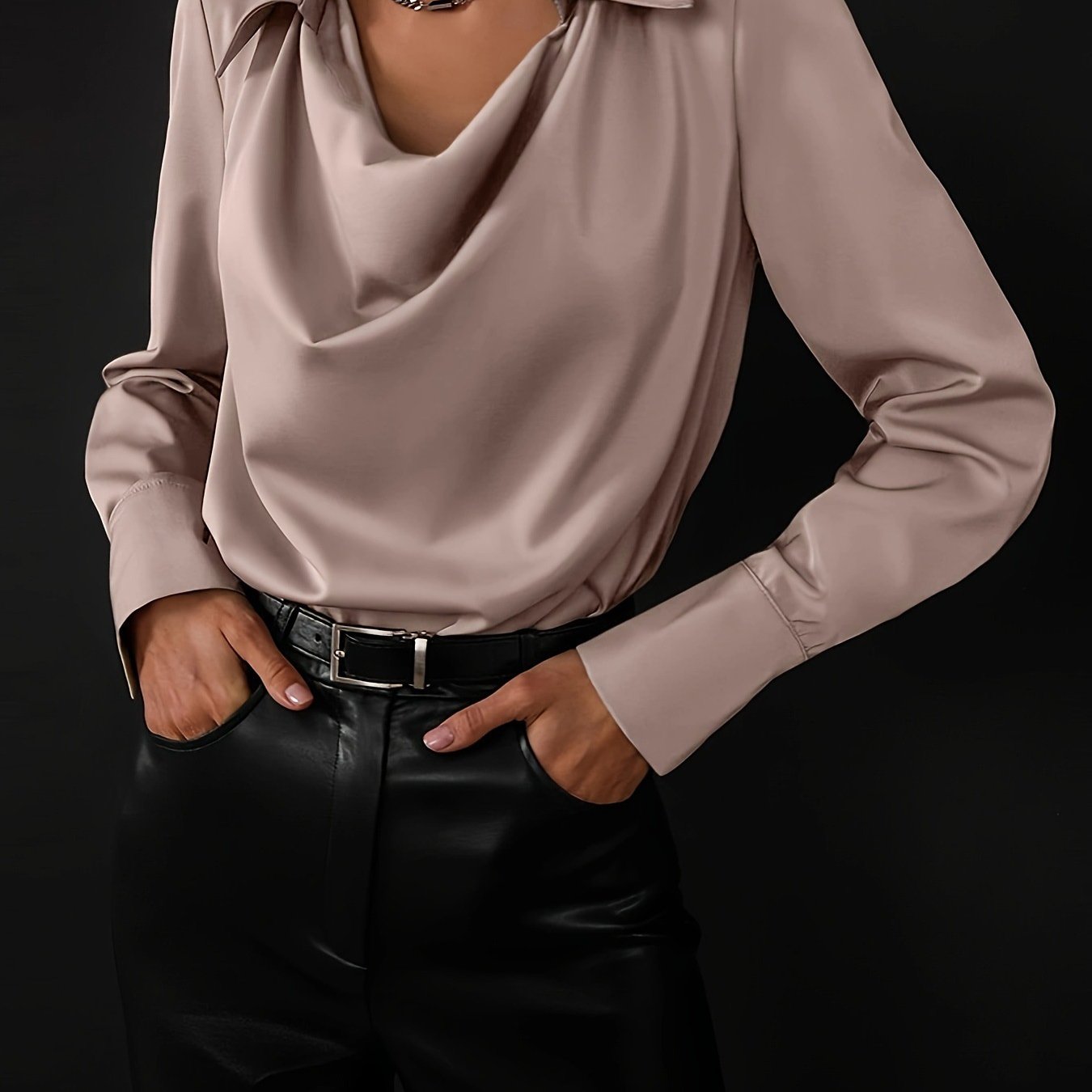 Chic Elegant Long Sleeve Blouse