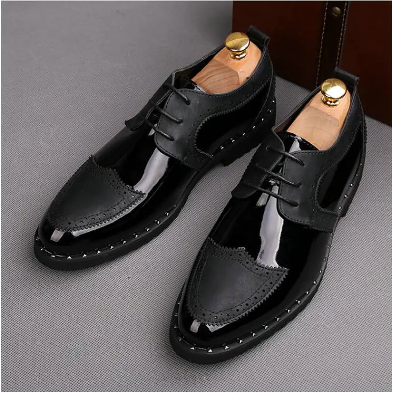 Summer Casual Pointed Leather Shoes for Men