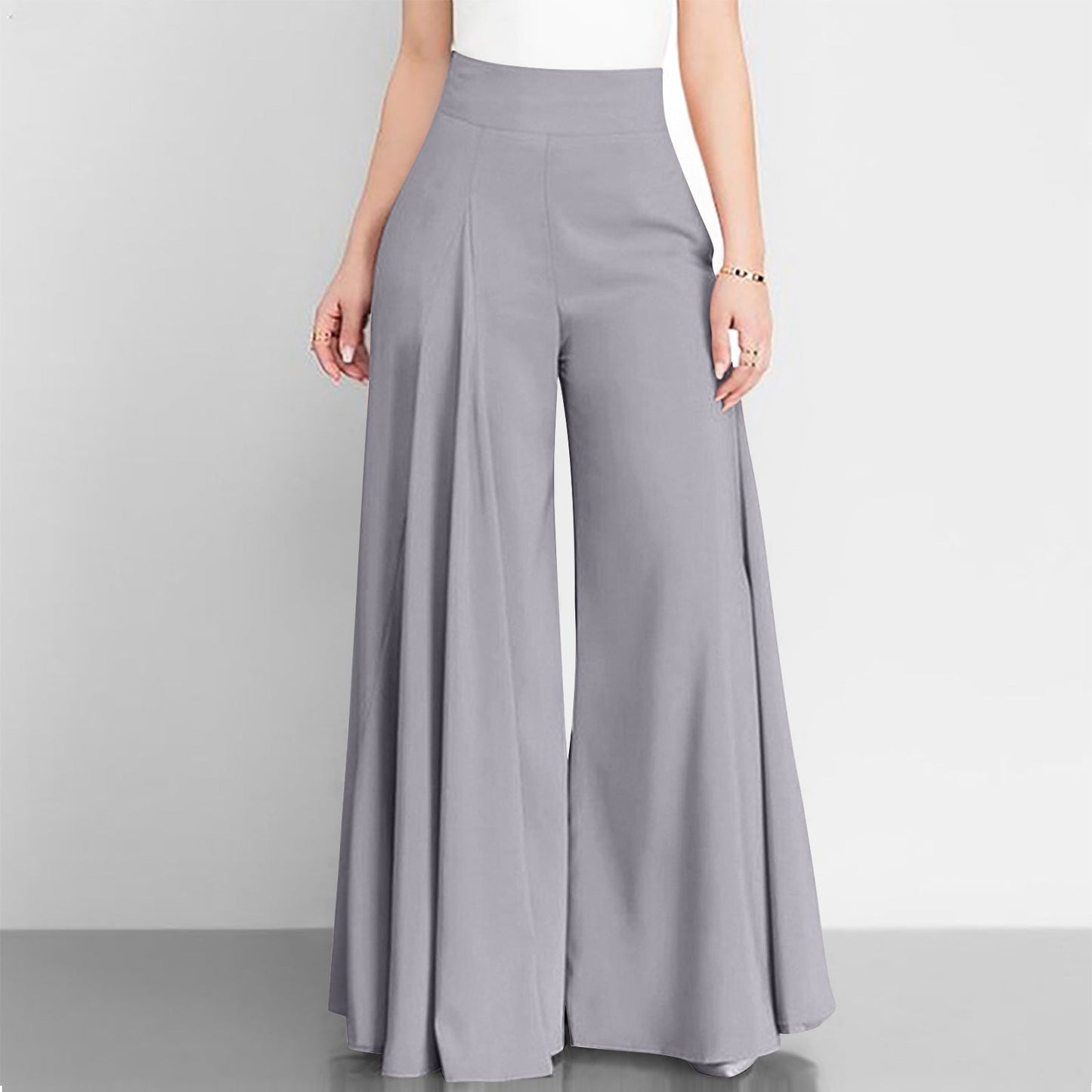 Plus Size High Waist Wide Leg Pants for Women