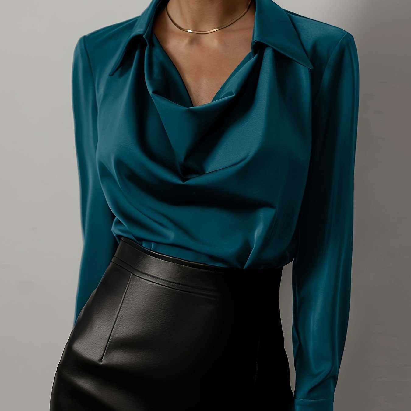 Chic Elegant Long Sleeve Blouse