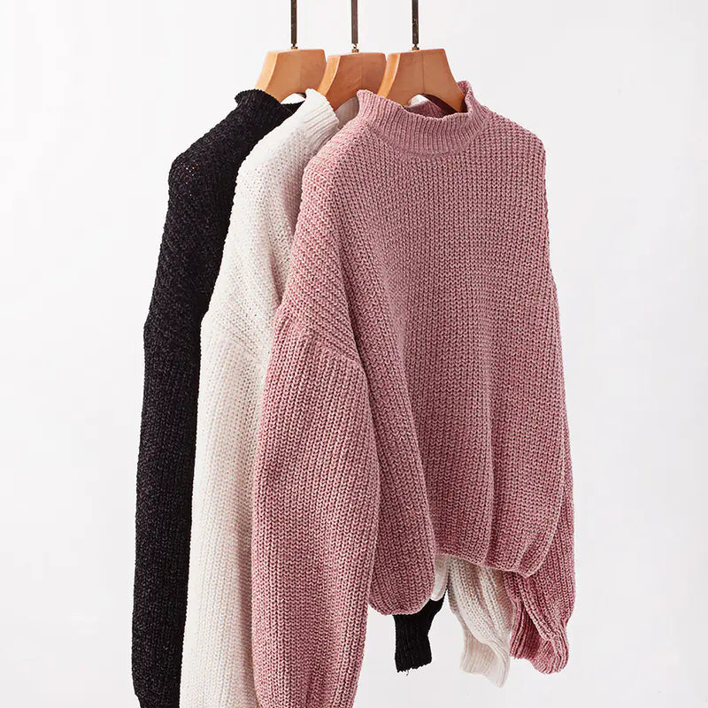 Fitted Casual Knit Sweater for Women